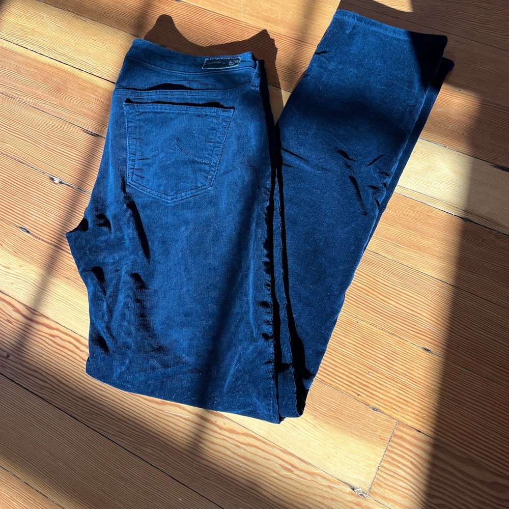 AG Adriano Women's Stevie slim corduroy 
Dark Blue corduroy 
Like new